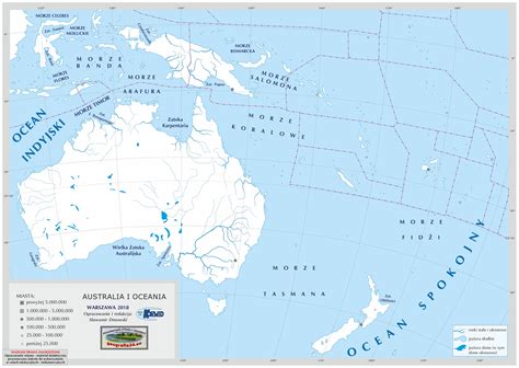 Australia I Oceania Mapa Konturowa Mapa Australii I Oceanii | Mapa